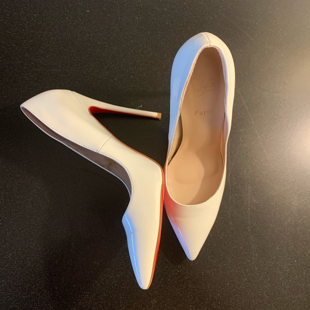 Christian Louboutin White Kate Heels